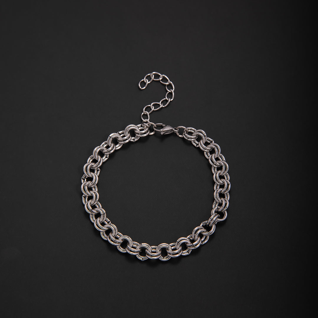 Vernetztes Metall-Gliederarmband Karnz