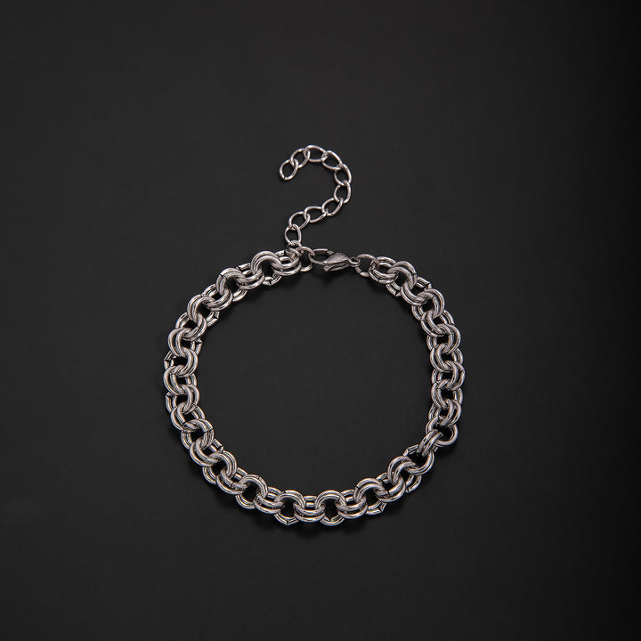 Vernetztes Metall-Gliederarmband Karnz