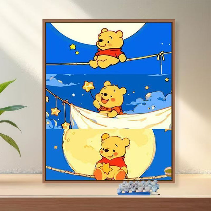 Verspielt Cartoon Bär Kunstdruck Karnz
