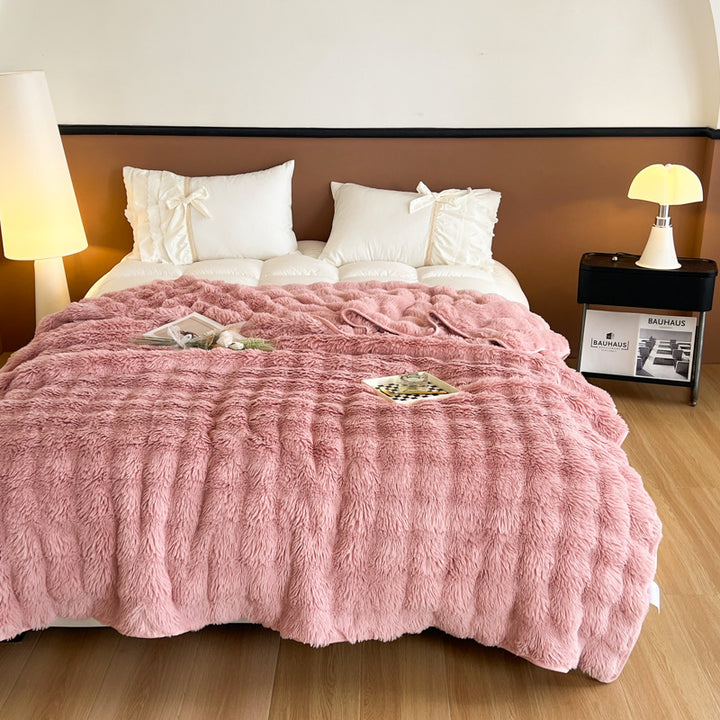 Ultra-weiche strukturierte Fleece-Decke Karnz