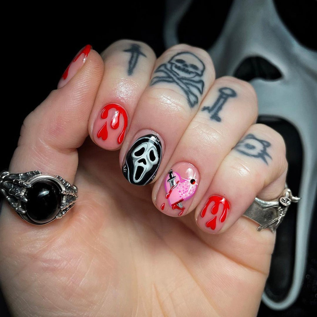 Urlaubs-Themen Press-On Nail Art Karnz