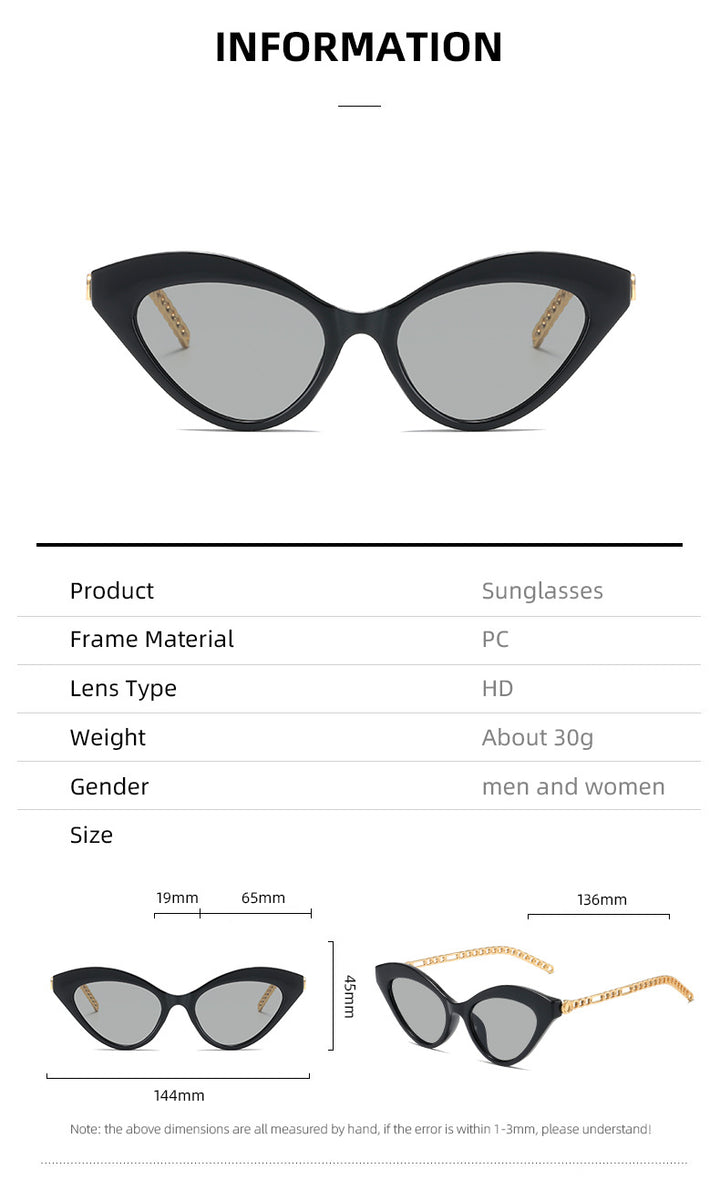 Damen Cat-Eye Sonnenbrille Karnz