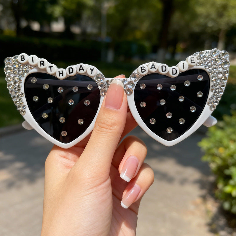 Hochzeits Herzförmige Sonnenbrille Karnz