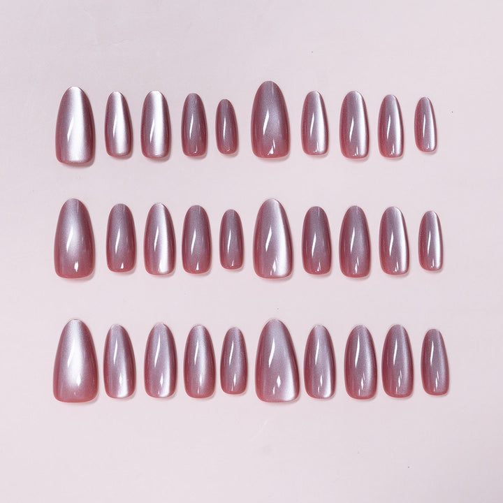 Glänzende Stiletto Press-On Nagelkollektion