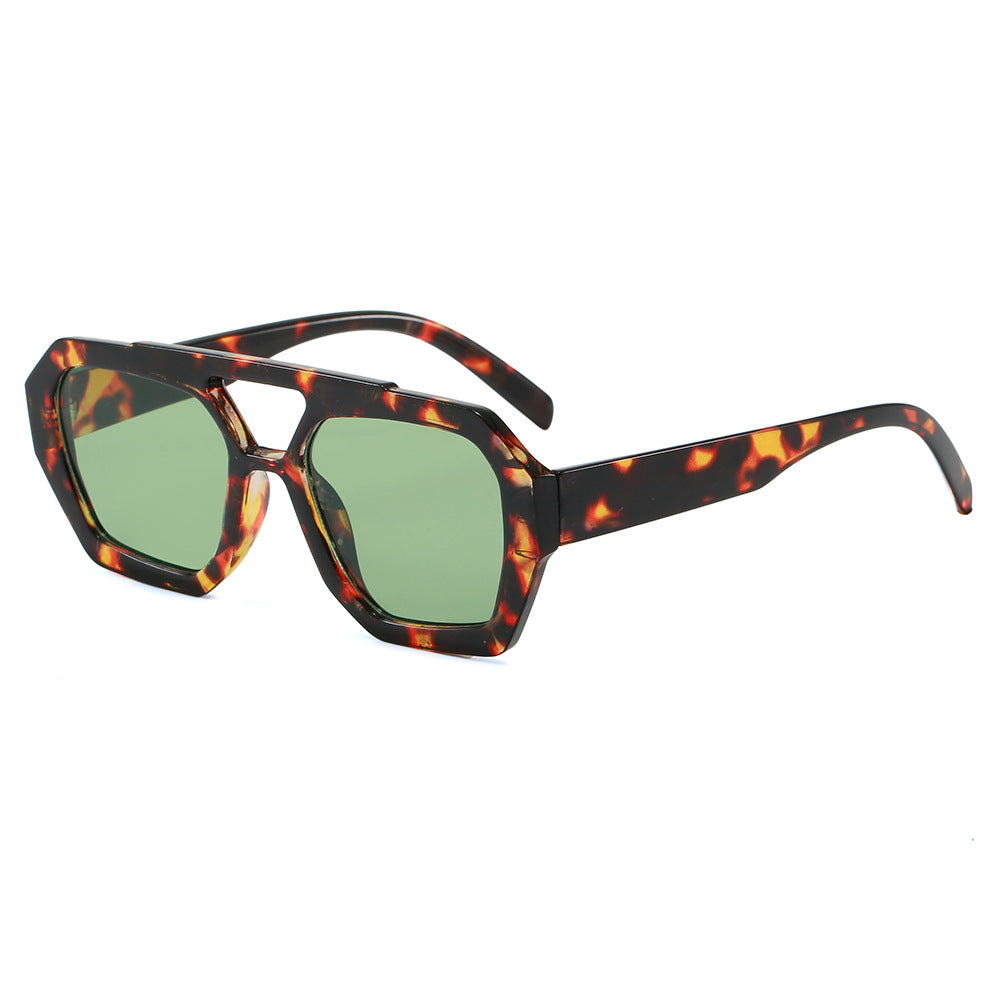 Damen geometrische Sonnenbrille im extravaganten Design Karnz