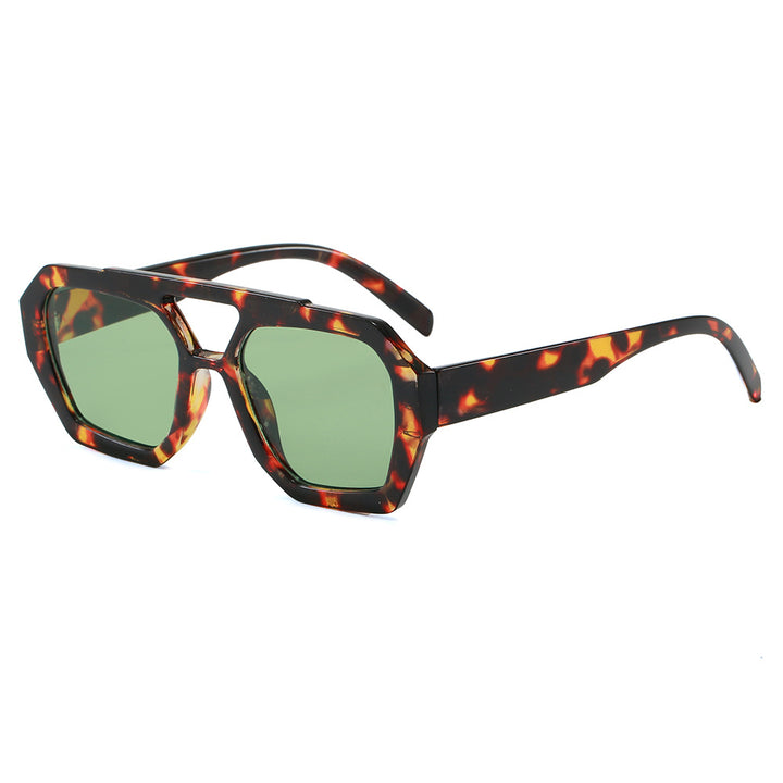 Damen geometrische Sonnenbrille im extravaganten Design Karnz