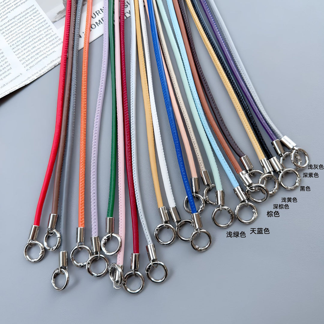 Premium Doppelring-Lederumhängeband Karnz