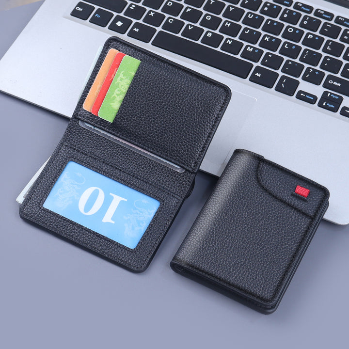 RFID-blockierende Lederkartenetui