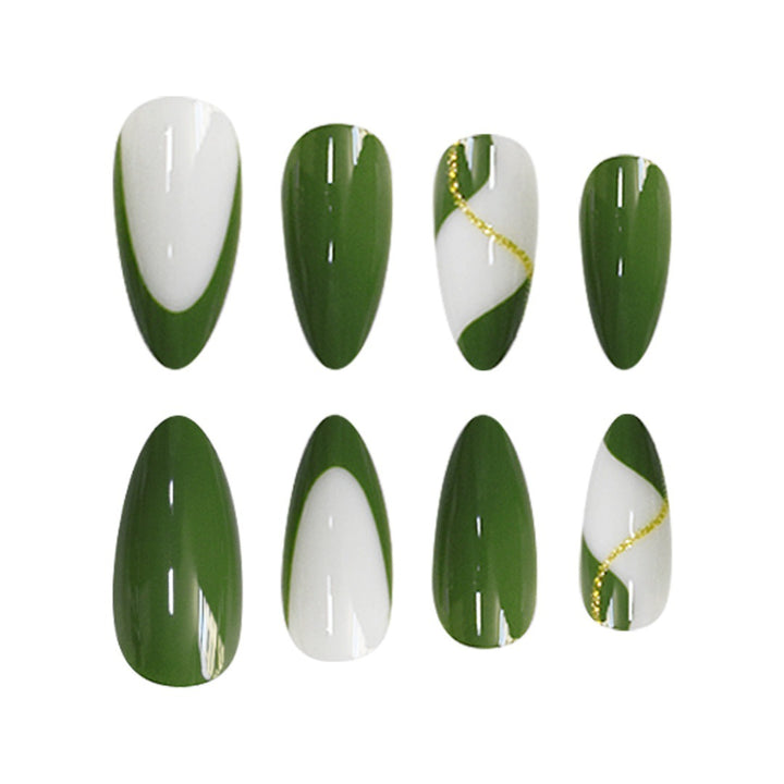 Elegante Stiletto Press-On Nagelkunst Karnz