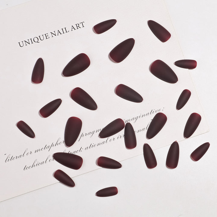 Matte Stiletto Press-On Nagelspitzen Karnz
