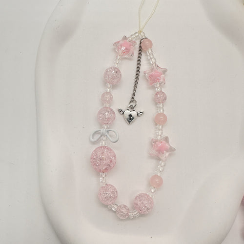 Rhinestone Perlen Charms Halskette Karnz