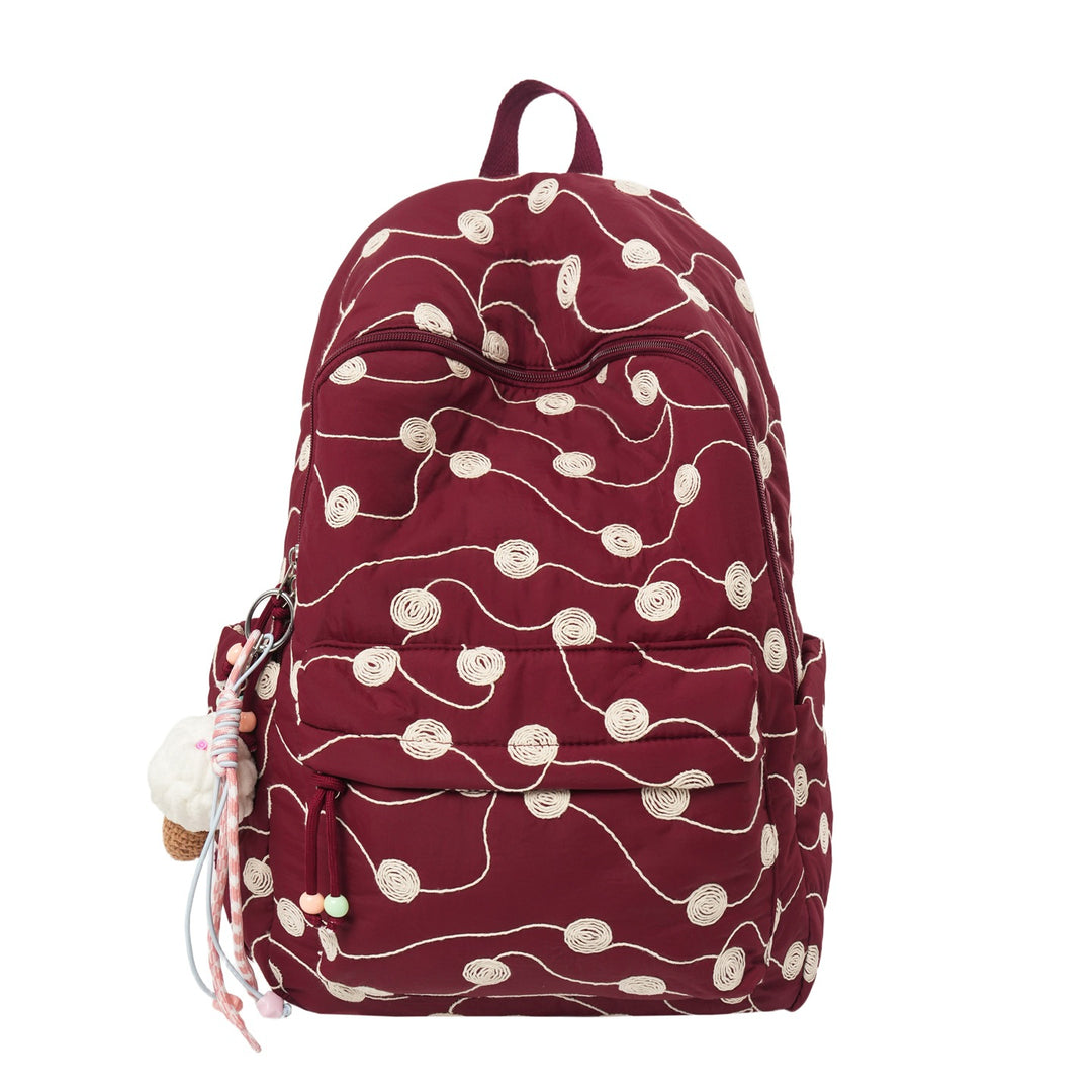 Gepatchter bestickter Rucksack