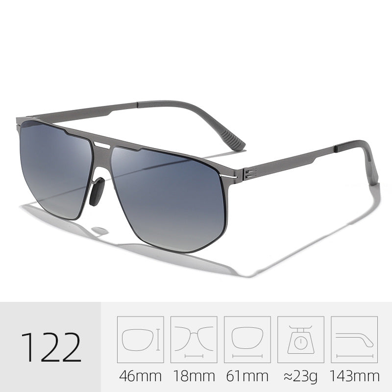 Trendy Quadrat Rahmen Sonnenbrille Karnz