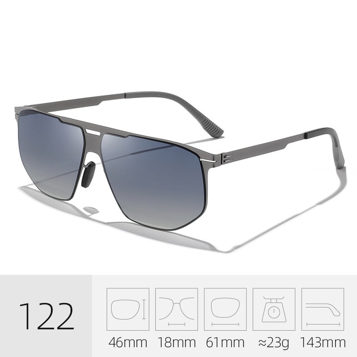 Trendy Quadrat Rahmen Sonnenbrille Karnz