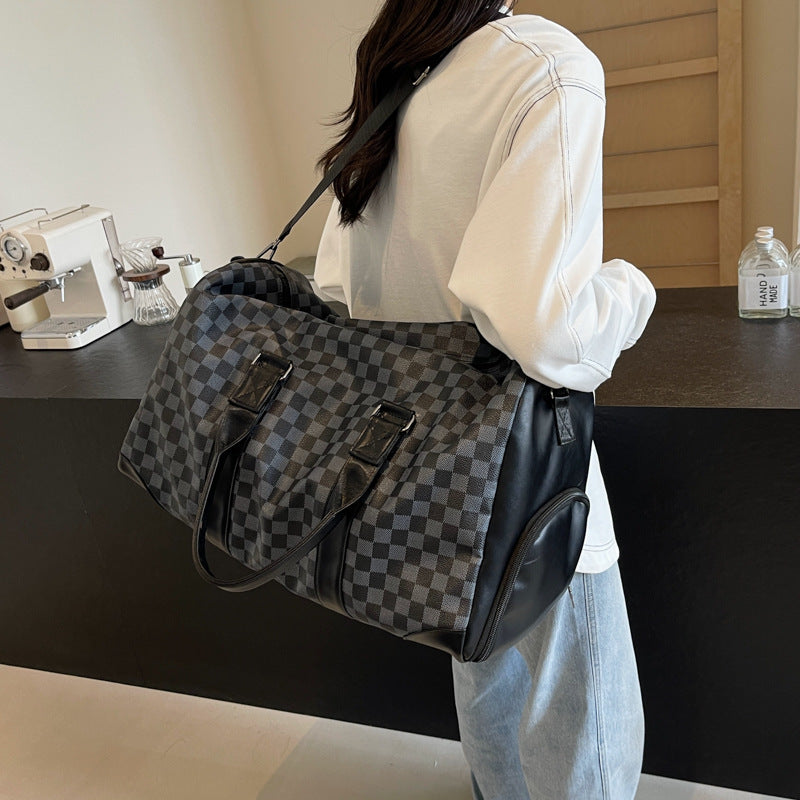 Stylische karierte Reisetasche Karnz