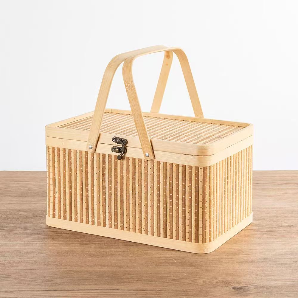 Praktischer Aufbewahrungskorb Aus Rattan Karnz