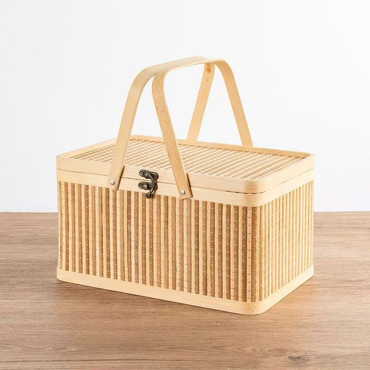 Praktischer Aufbewahrungskorb Aus Rattan Karnz