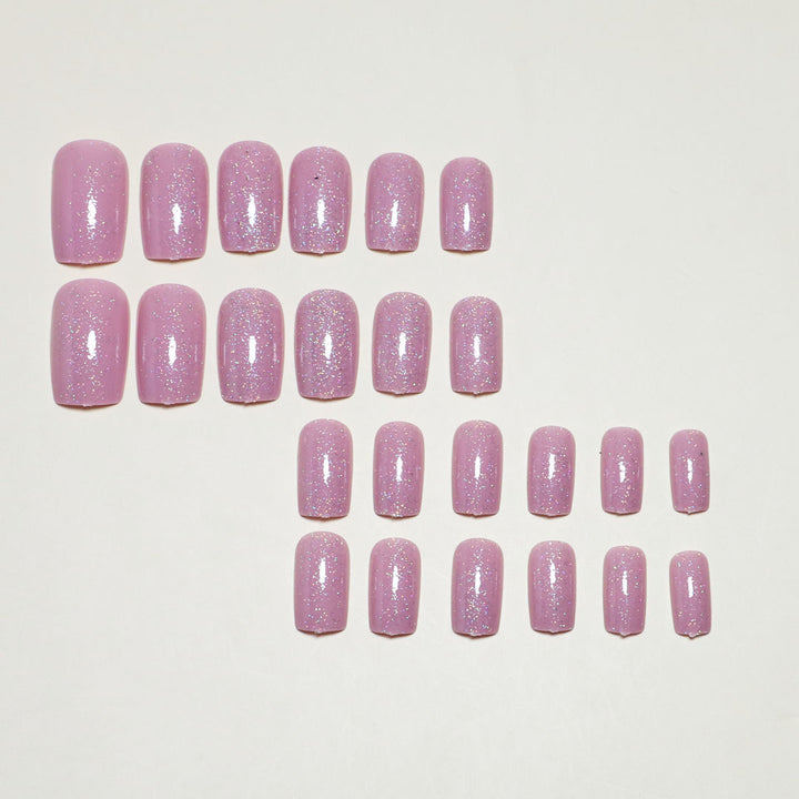 Glamouröse Glitzernde Press-On Nagelspitzen Karnz