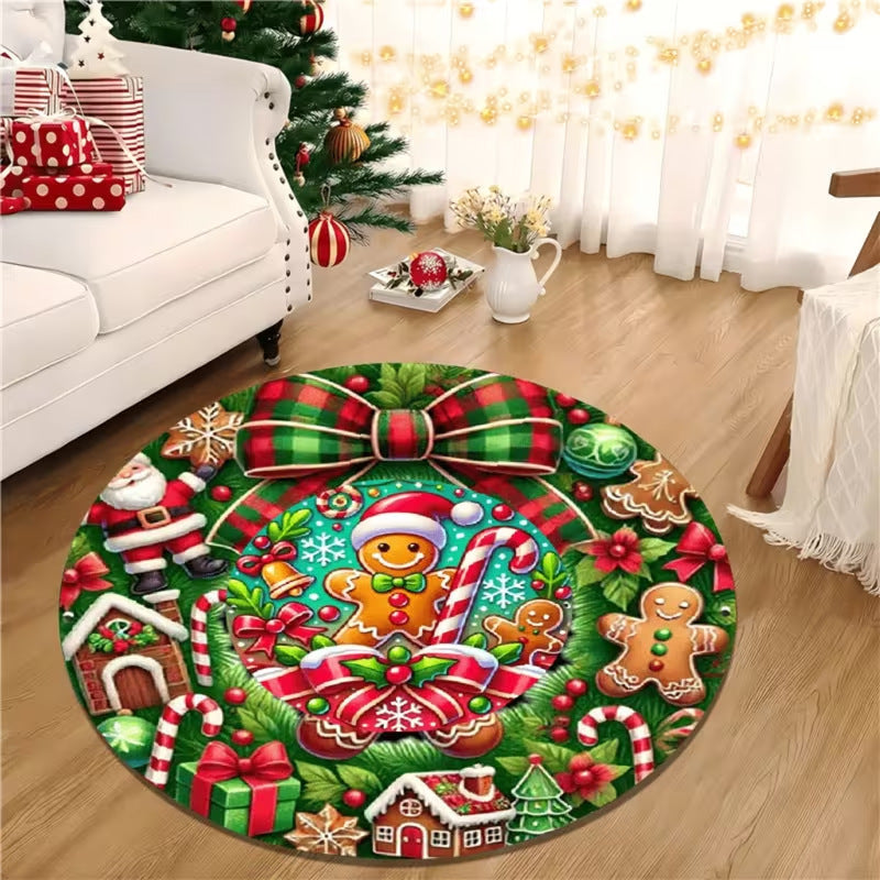 3D Weihnachtsmuster Teppich