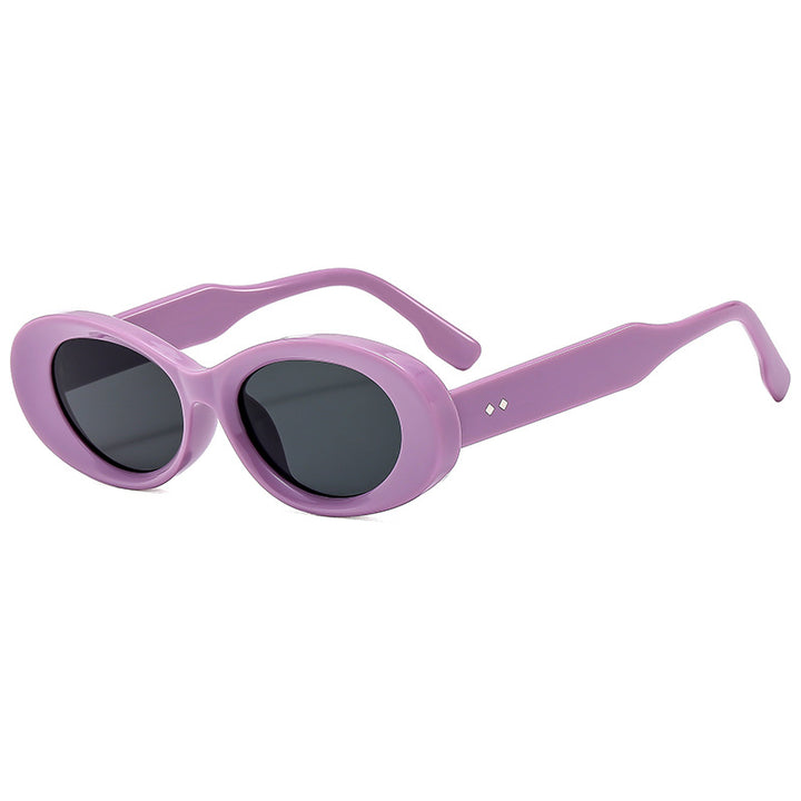 Damen Retro-inspirierte Sonnenbrille im eleganten Ovaldesign Karnz