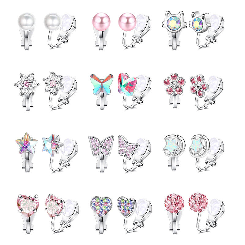 Charmante Clip-On Ohrringe Set Karnz