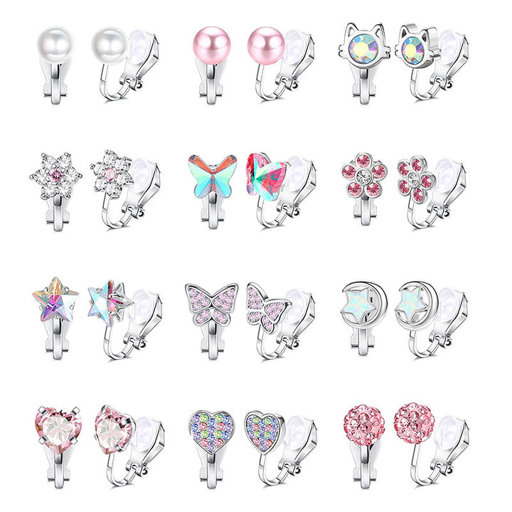 Charmante Clip-On Ohrringe Set Karnz