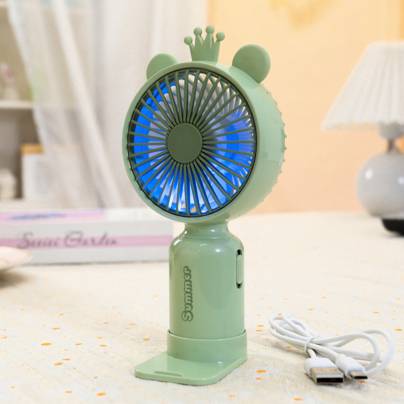 Damen Tragbarer LED-Handventilator im kreativen Tierdesign Karnz