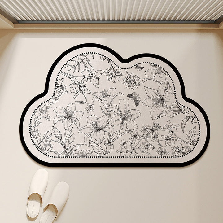 Floral-förmige dekorative Teppichmatte