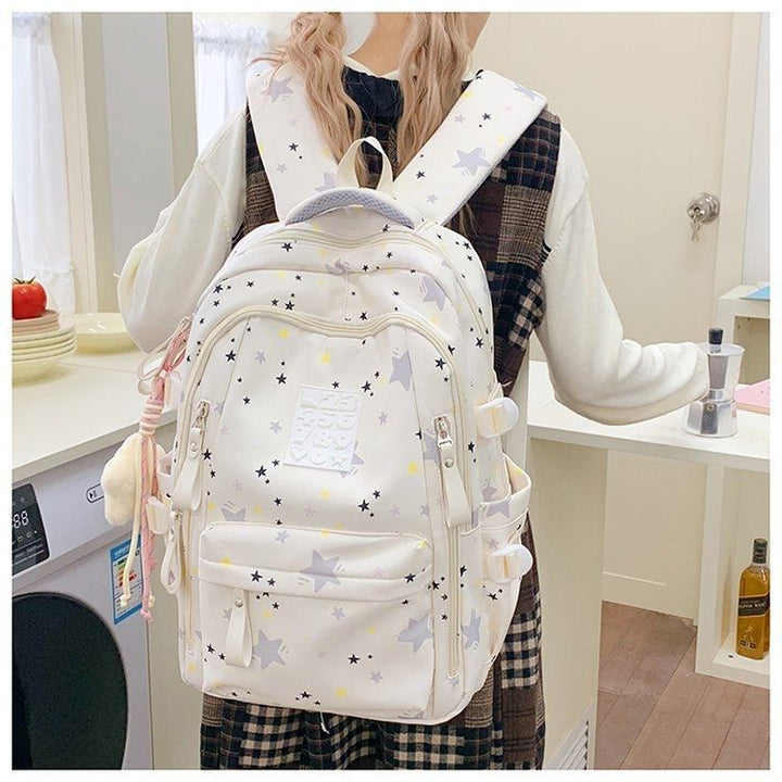 Verspielter Rucksack mit Sternenmotiven und Praktischen Funktionen Karnz