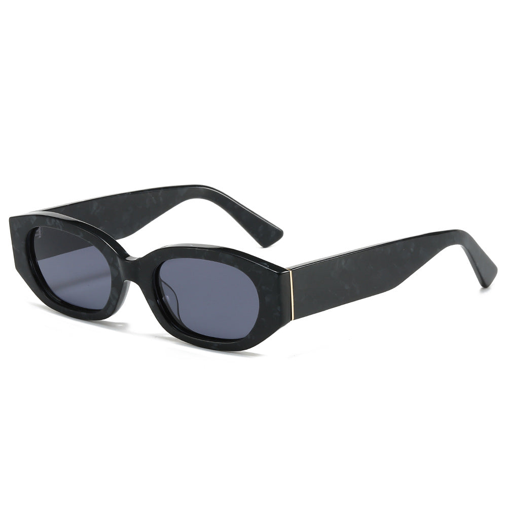 Damen Designer-Sonnenbrille mit extravaganten geometrischen Rahmen und UV-Schutz Karnz