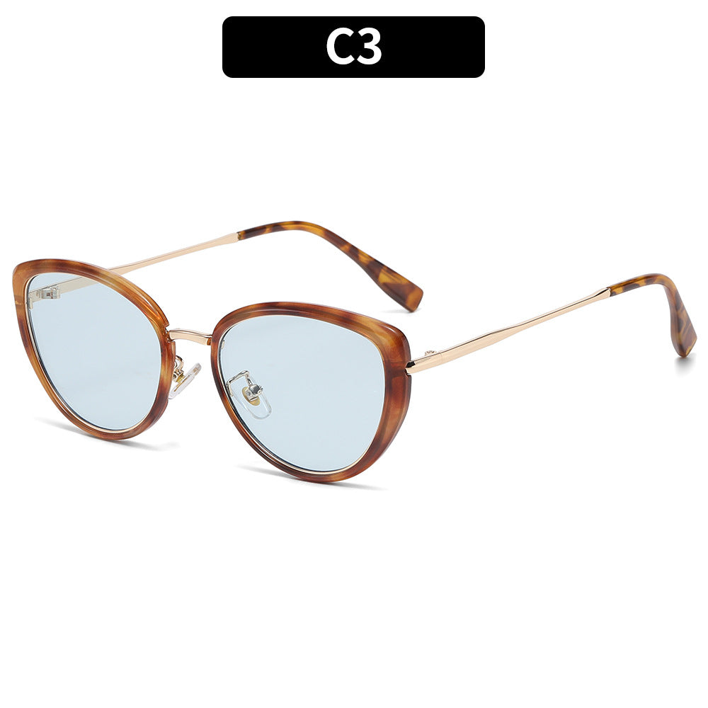 Katze-Auge Sonnenbrille mit hochwertigem Acetatrahmen