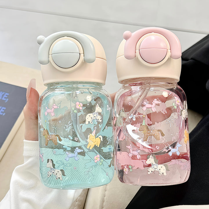 Damen lustige Trinkflasche mit niedlichem Tiermotiv Karnz