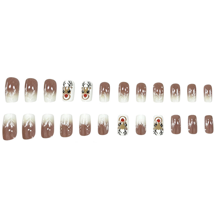 Festliches Rentier-Nageldesign Karnz