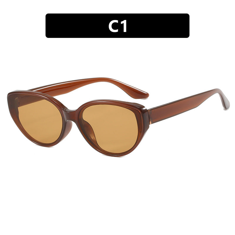 Damen modische Sonnenbrille mit einzigartiger Katzenaugenform Karnz