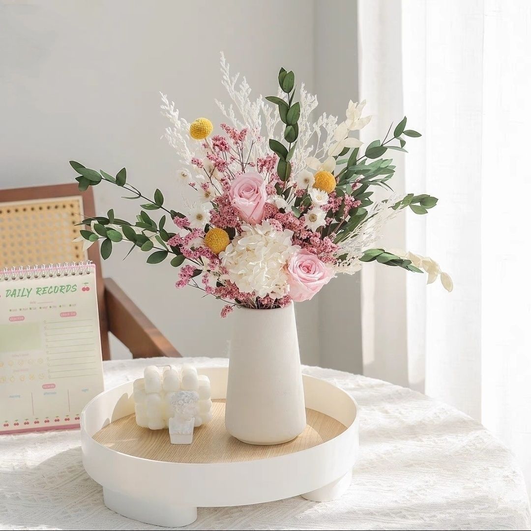 Trockenblumenstrauß Tischmittelstück