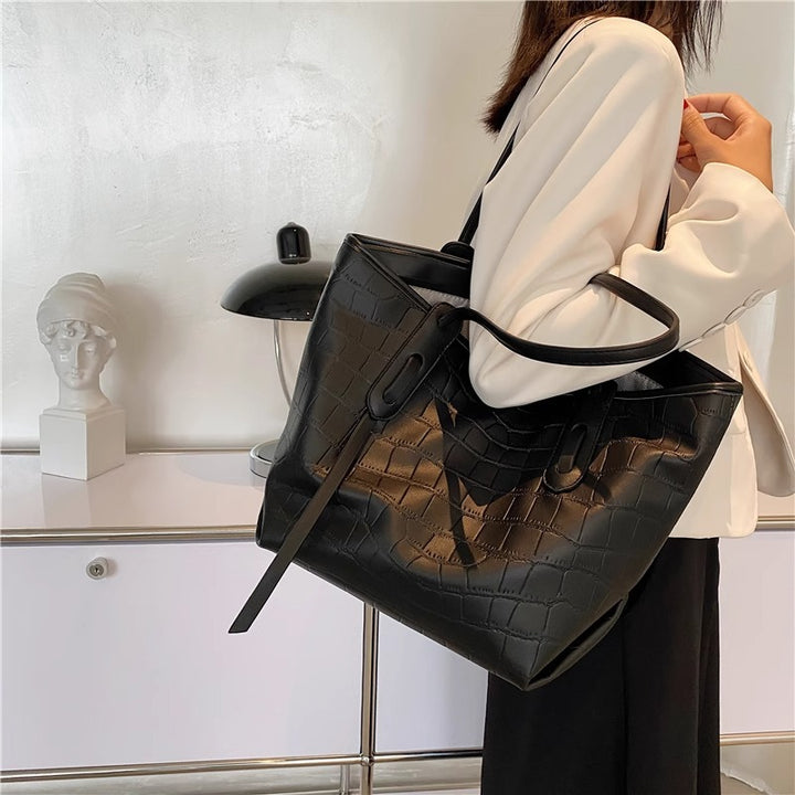 Moderne Krokodil-Prägung Tote Bag Karnz