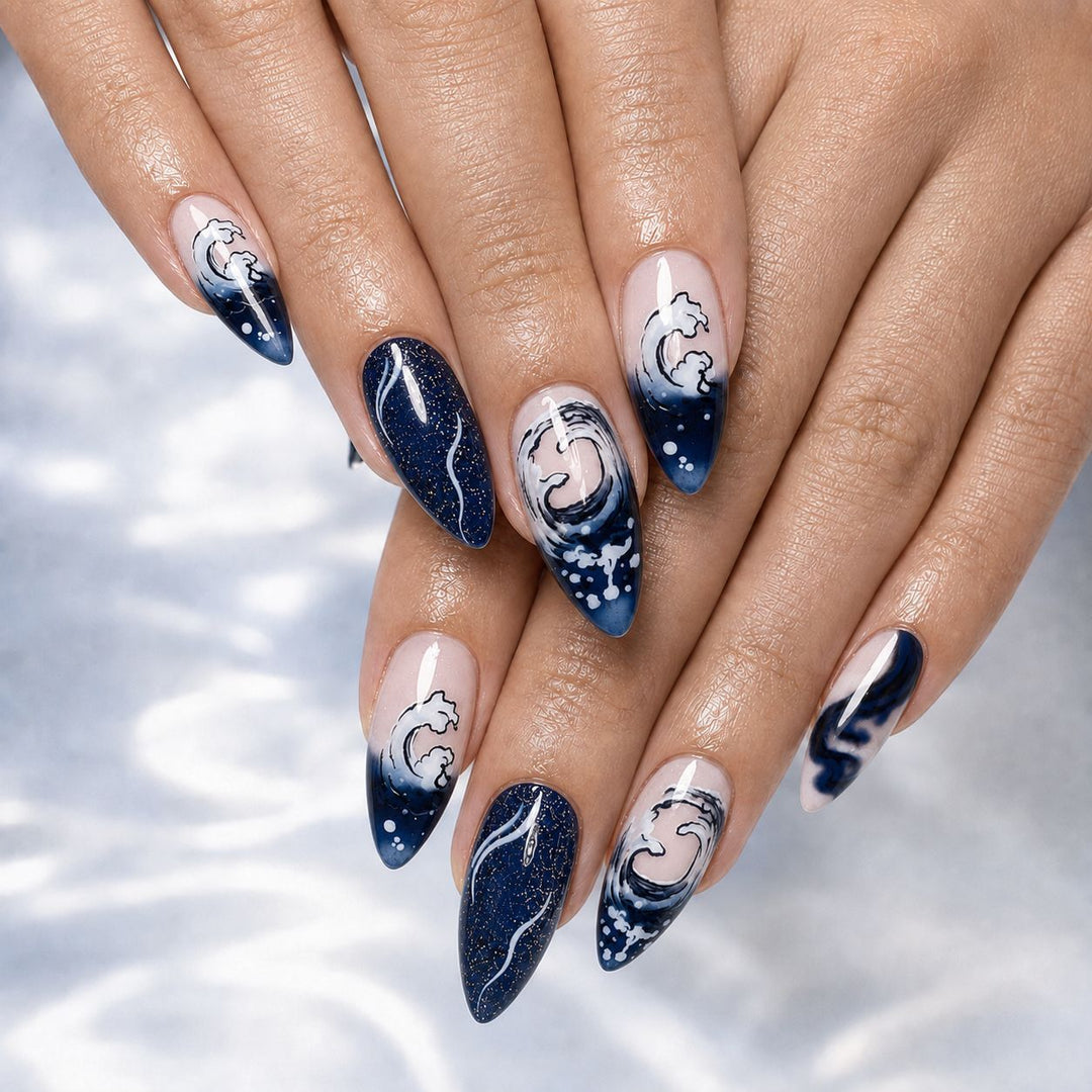 Premium Nagelset mit maritimem Design Karnz