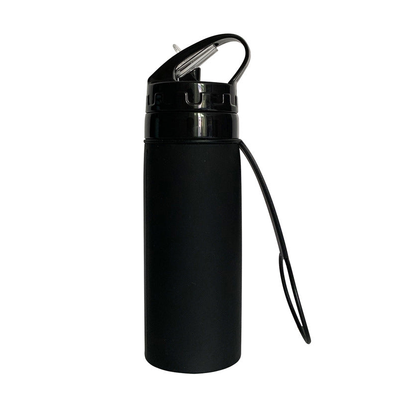Damen Faltbare Sport-Trinkflasche mit integriertem Strohhalm Karnz