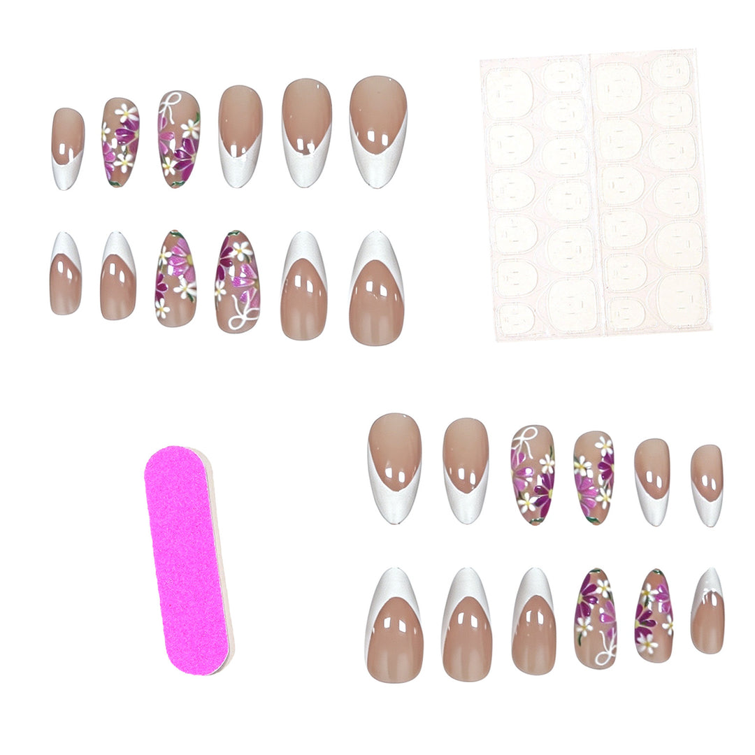 Ausgefallene Florale Nagelkunst Karnz