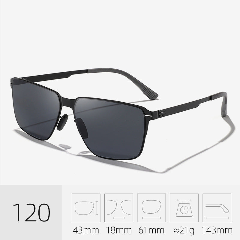 Klassische Übergroße Quadratische Sonnenbrille Karnz