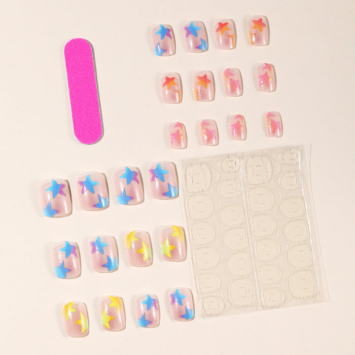 Sternenleuchtende Glow-In-The-Dark Nagelkunst Erweiterungen Karnz