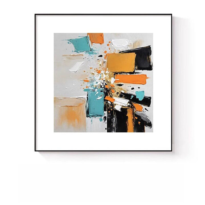 Abstrakte expressionistische Leinwandkunst für Wände
