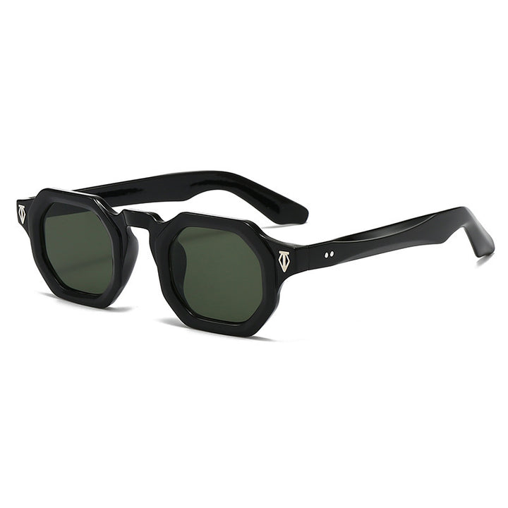Moderne achteckige Rahmen Sonnenbrille Karnz