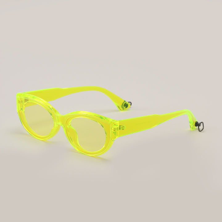 Damen modische Sonnenbrille mit transparentem Rahmen und UV-Schutz Karnz