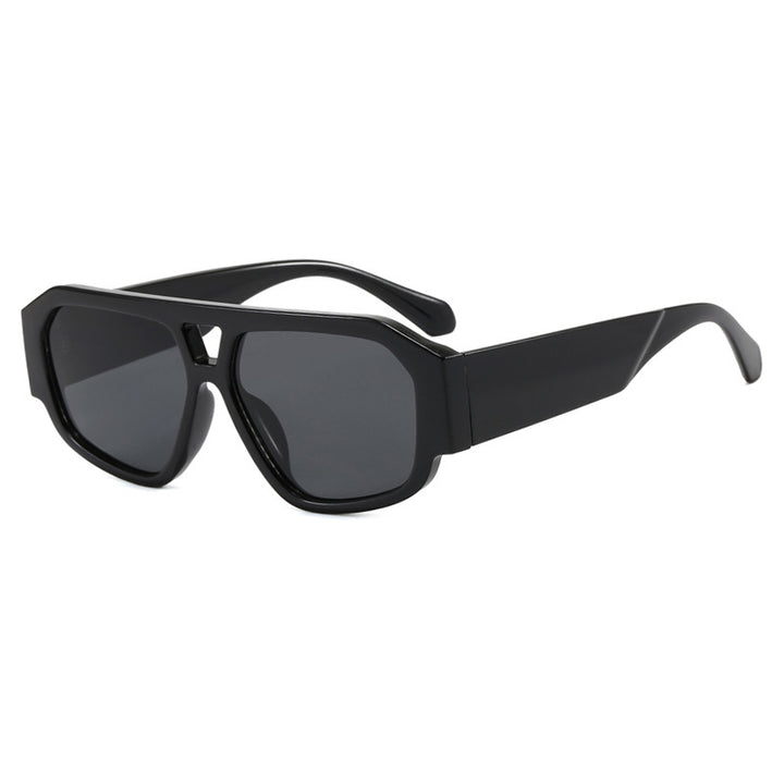 Damen Sonnenbrille mit auffälligem Octagon-Design und UV-Schutz Karnz