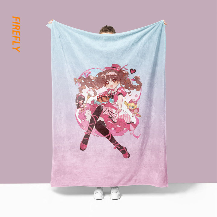 Plüsch-Anime-Charakterdecke