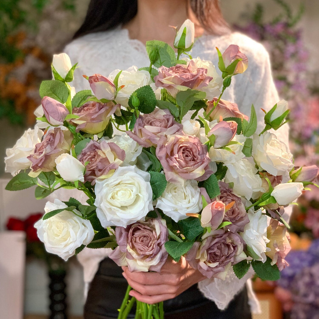 Elegante Kunstrose Stiel