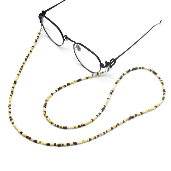 Bunte handgefertigte Perlenbrille Kette Karnz