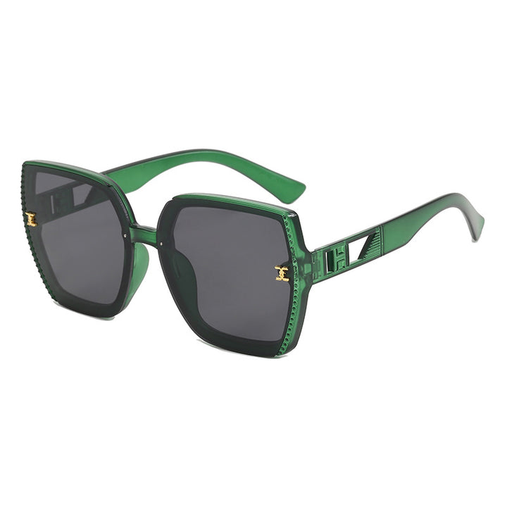 Damen quadratische Sonnenbrille mit hochwertigem Gestell und UV-Schutz Karnz