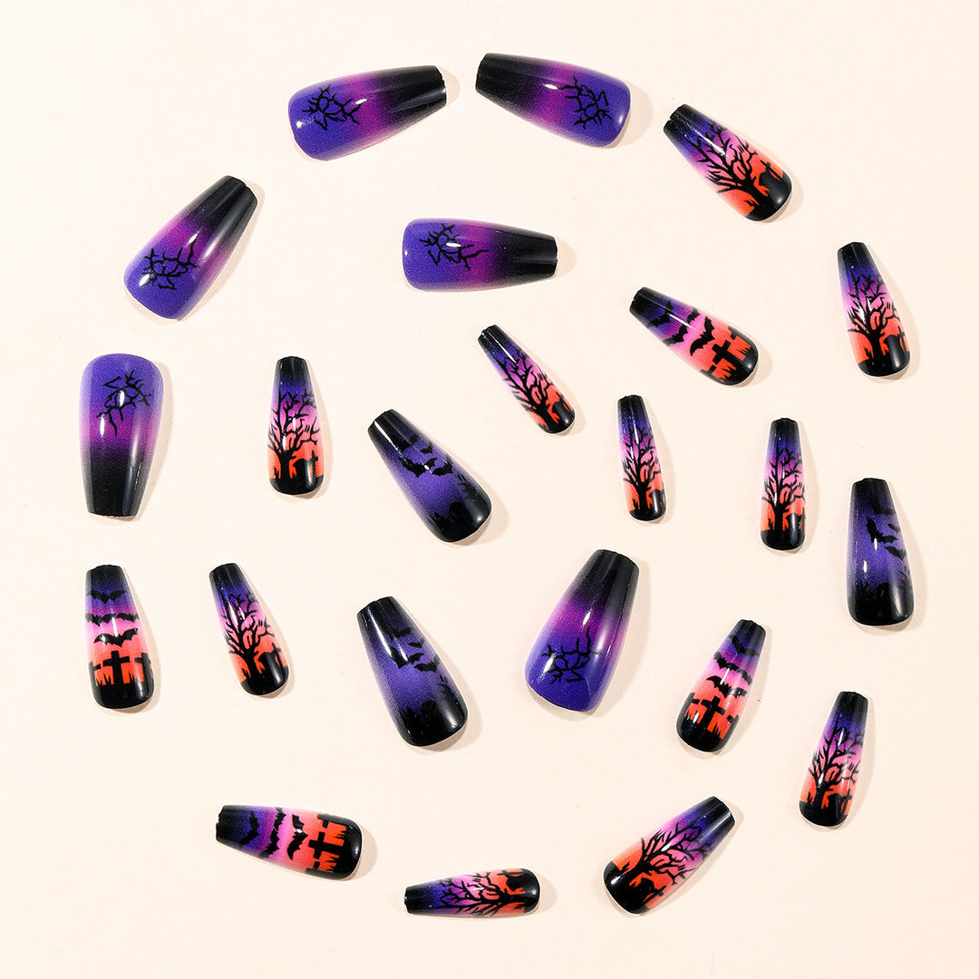 Halloween-Themen Spooky Nagel Kunst Extensions Karnz